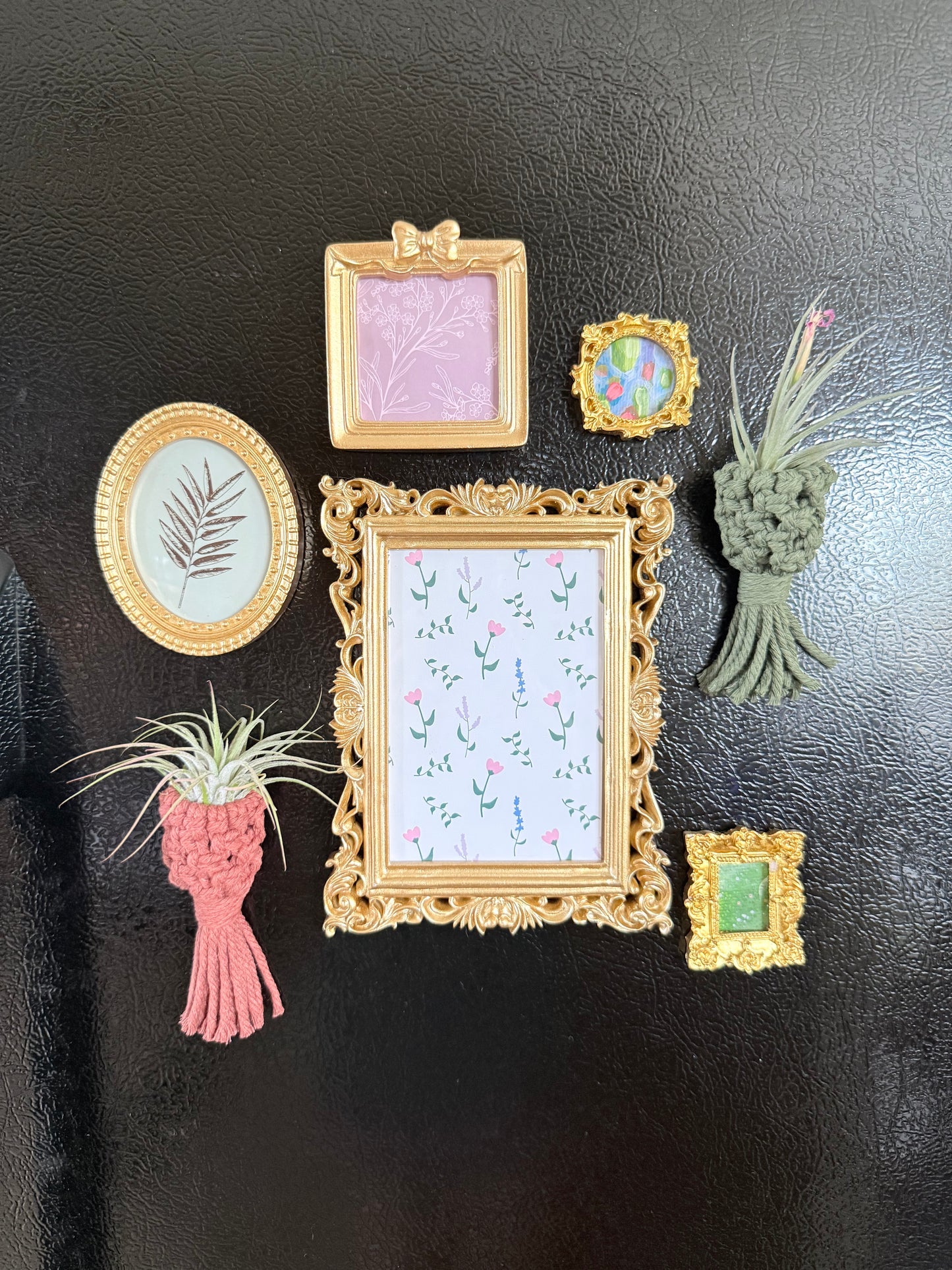 Macrame Air Plant Pocket Magnet