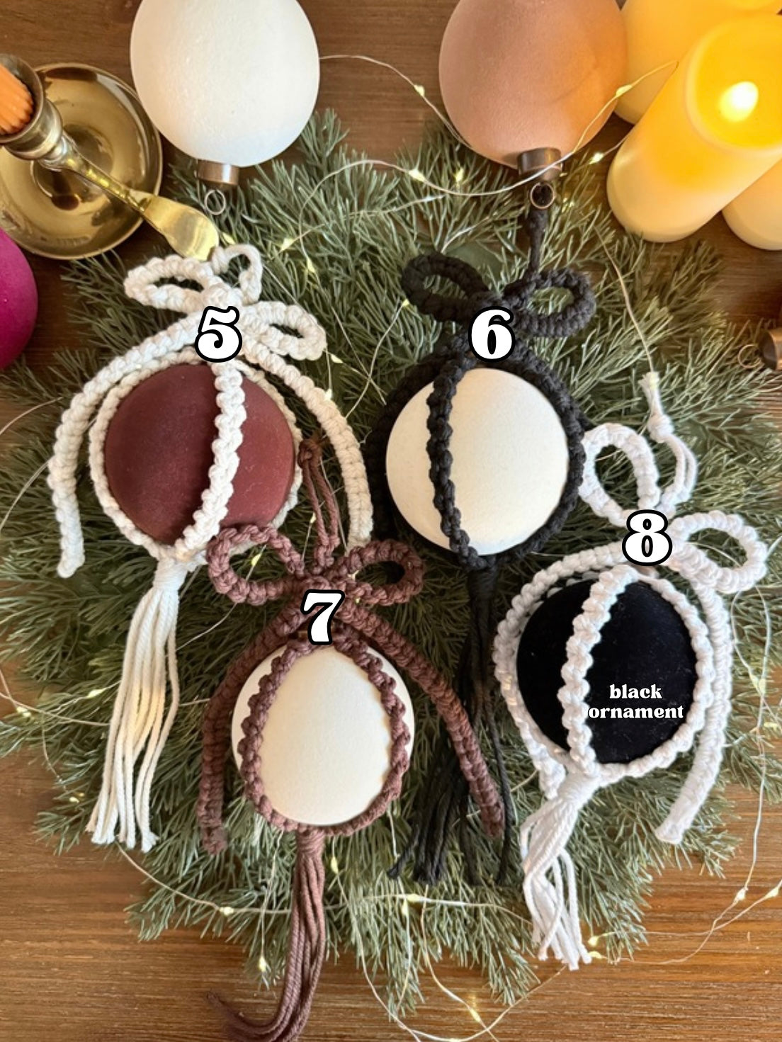 Macrame Bow Ornament