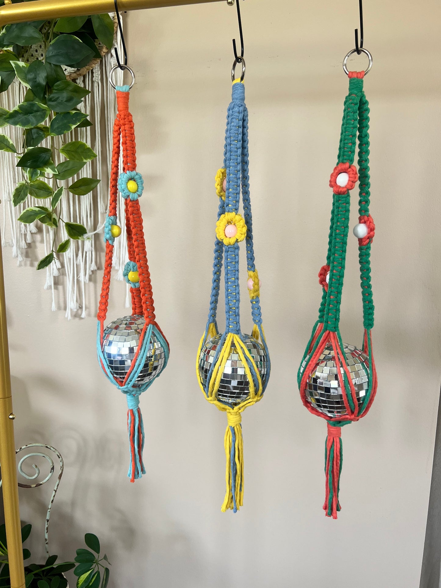 Macrame Disco Ball Hanger
