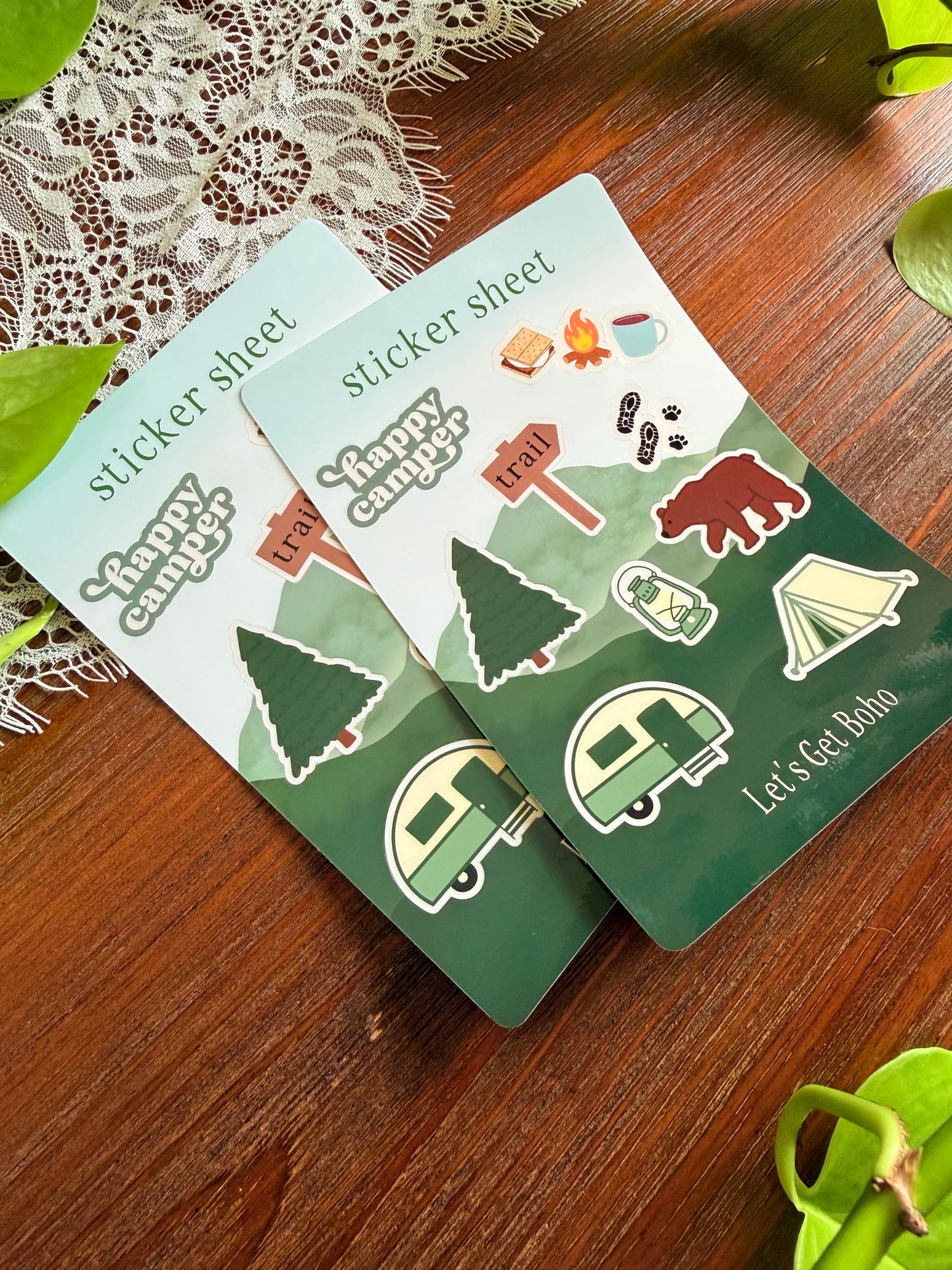 Happy Camper Sticker Sheet