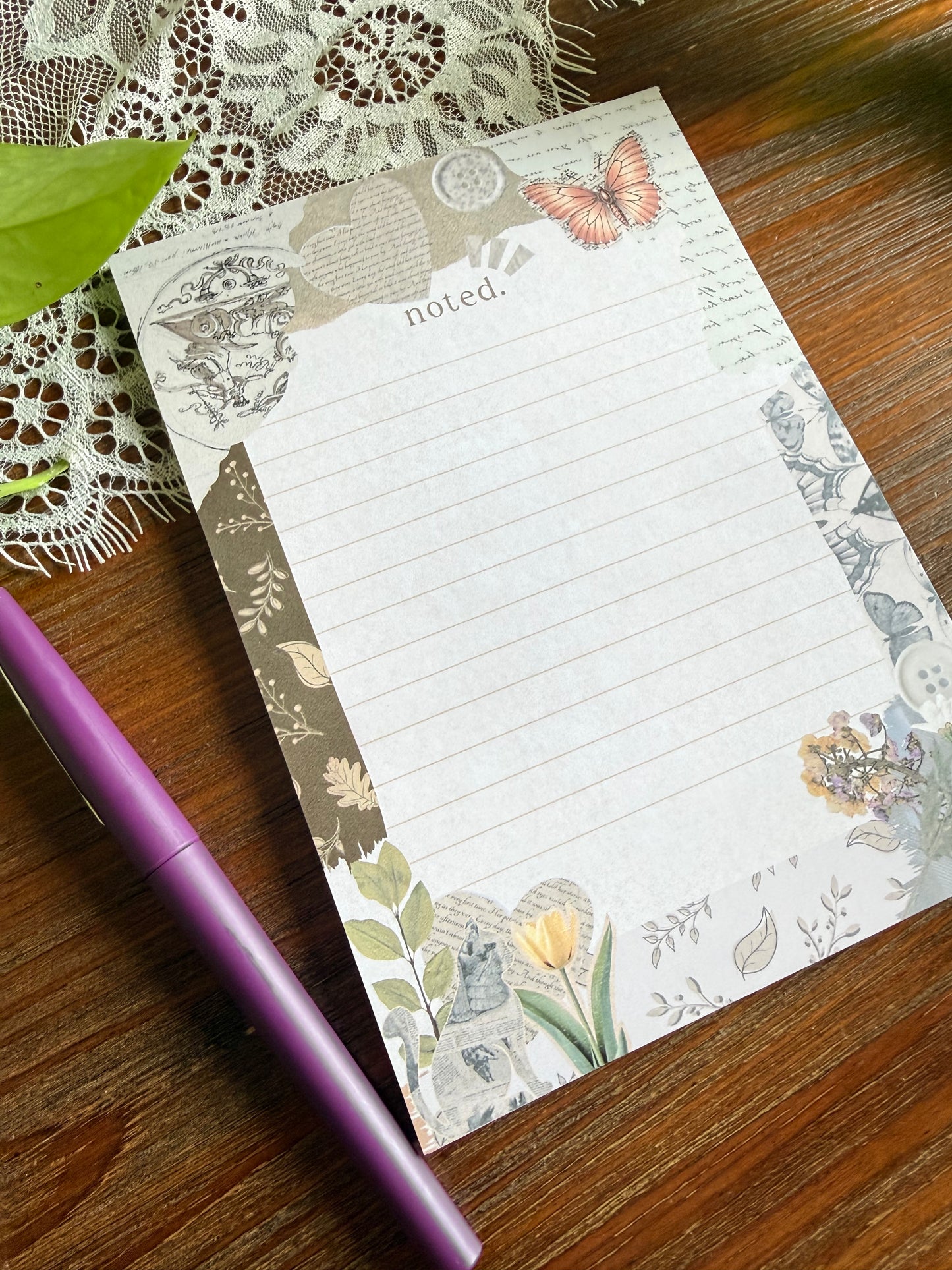 Junk Journal Style Stationery Set