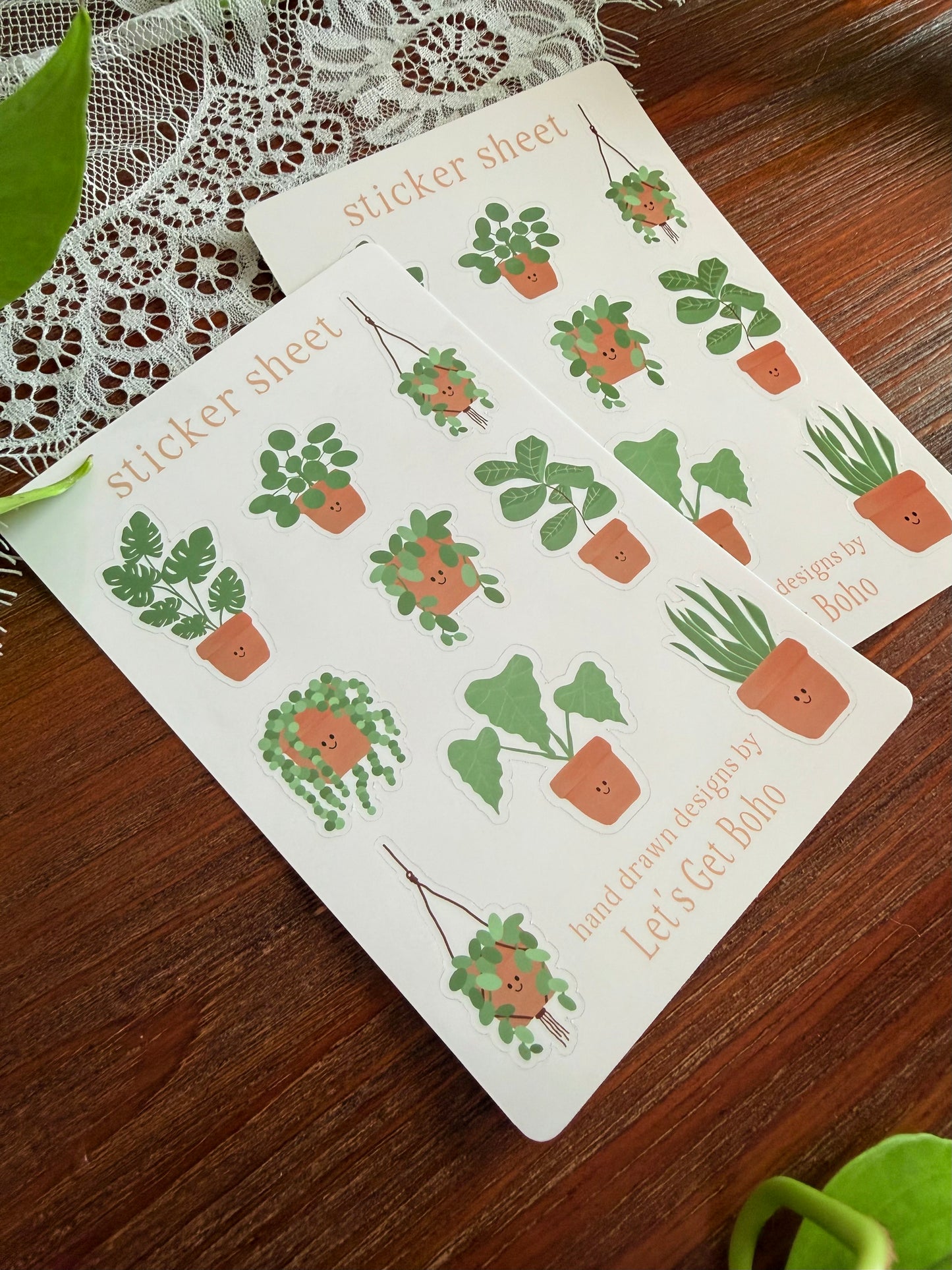 Smiling Plants Sticker Sheet