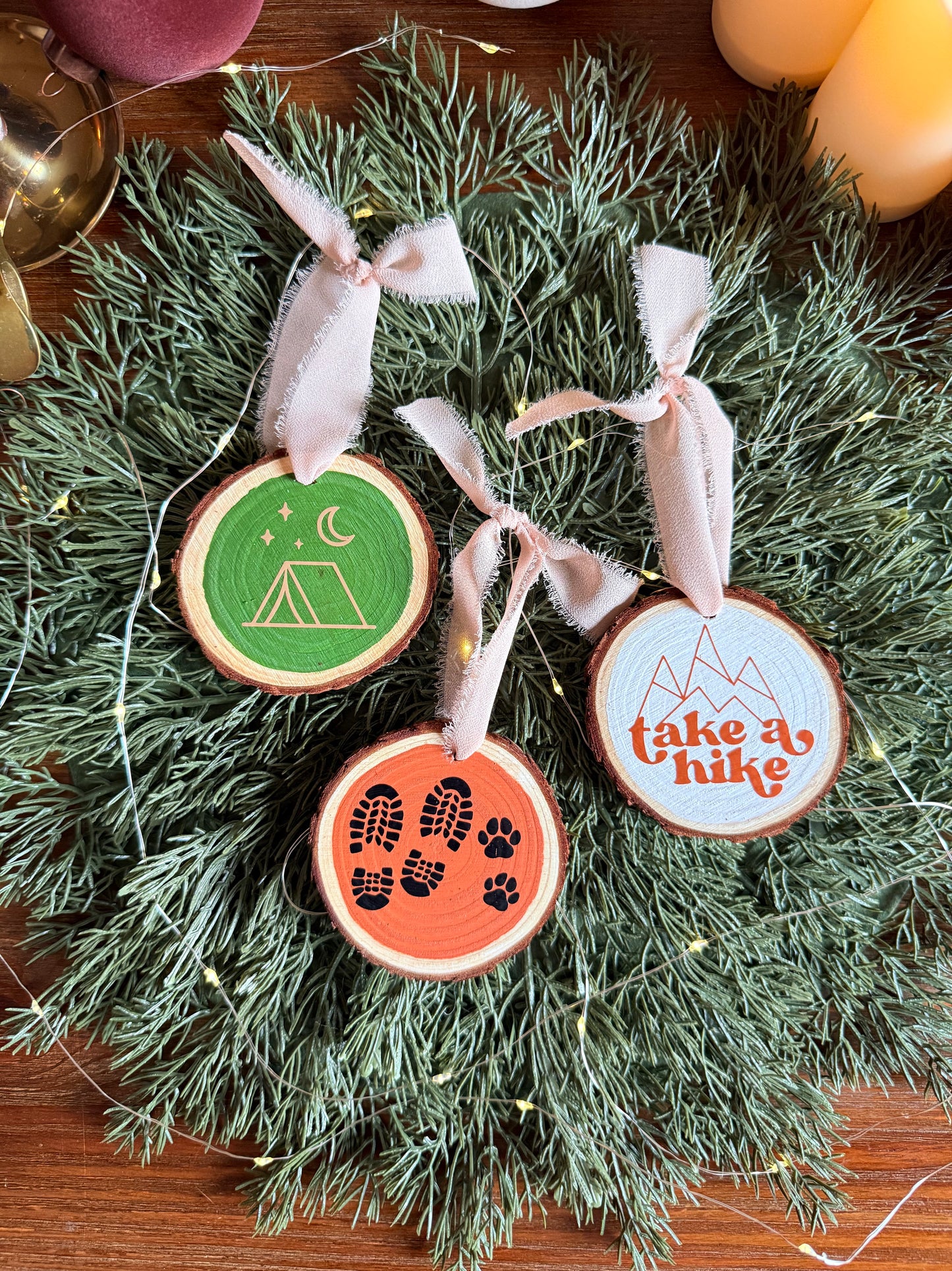 Adventure Lover Christmas Wooden Ornaments