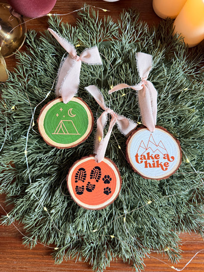 Adventure Lover Christmas Wooden Ornaments