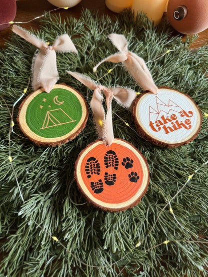 Adventure Lover Christmas Wooden Ornaments