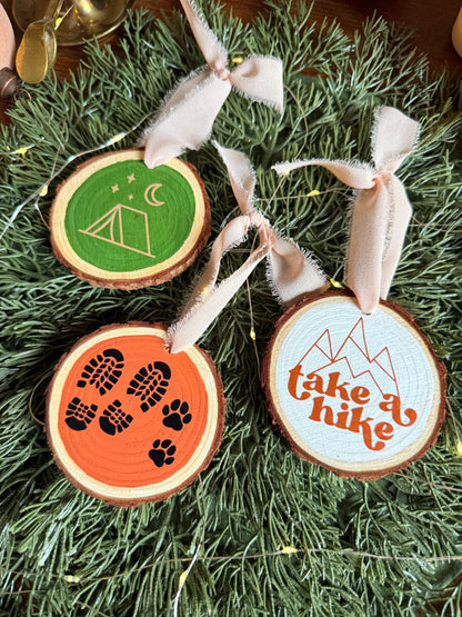 Adventure Lover Christmas Wooden Ornaments
