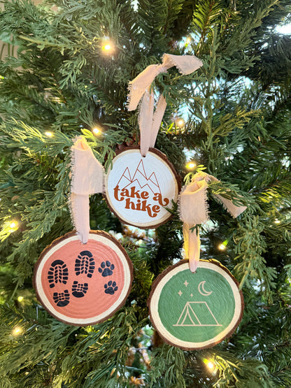 Adventure Lover Christmas Wooden Ornaments
