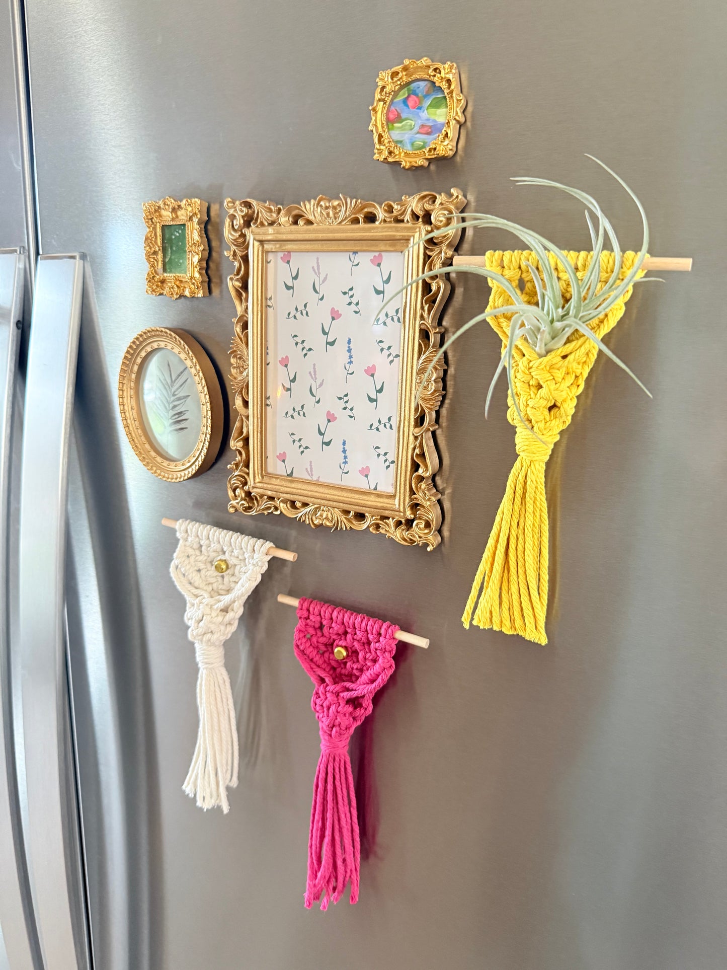 Macrame Air Plant Magnet