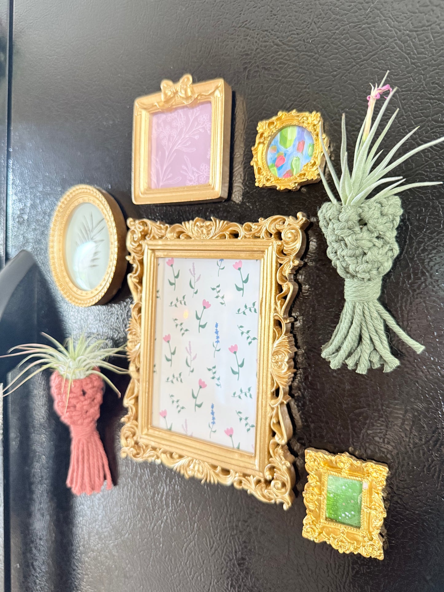 Macrame Air Plant Pouch Magnet