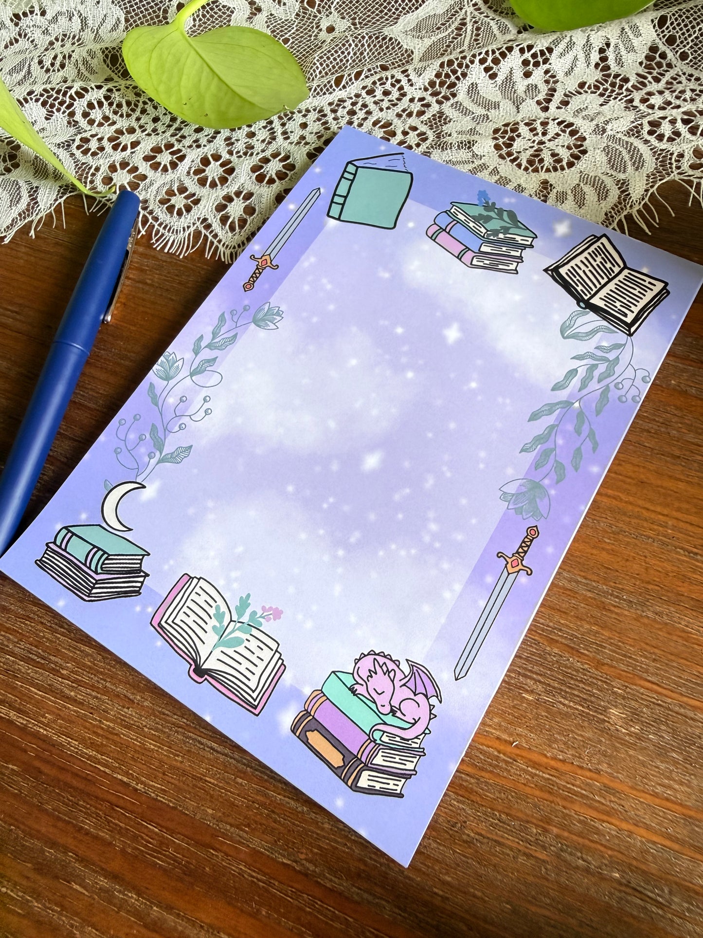 Fantasy Bookish Notepad