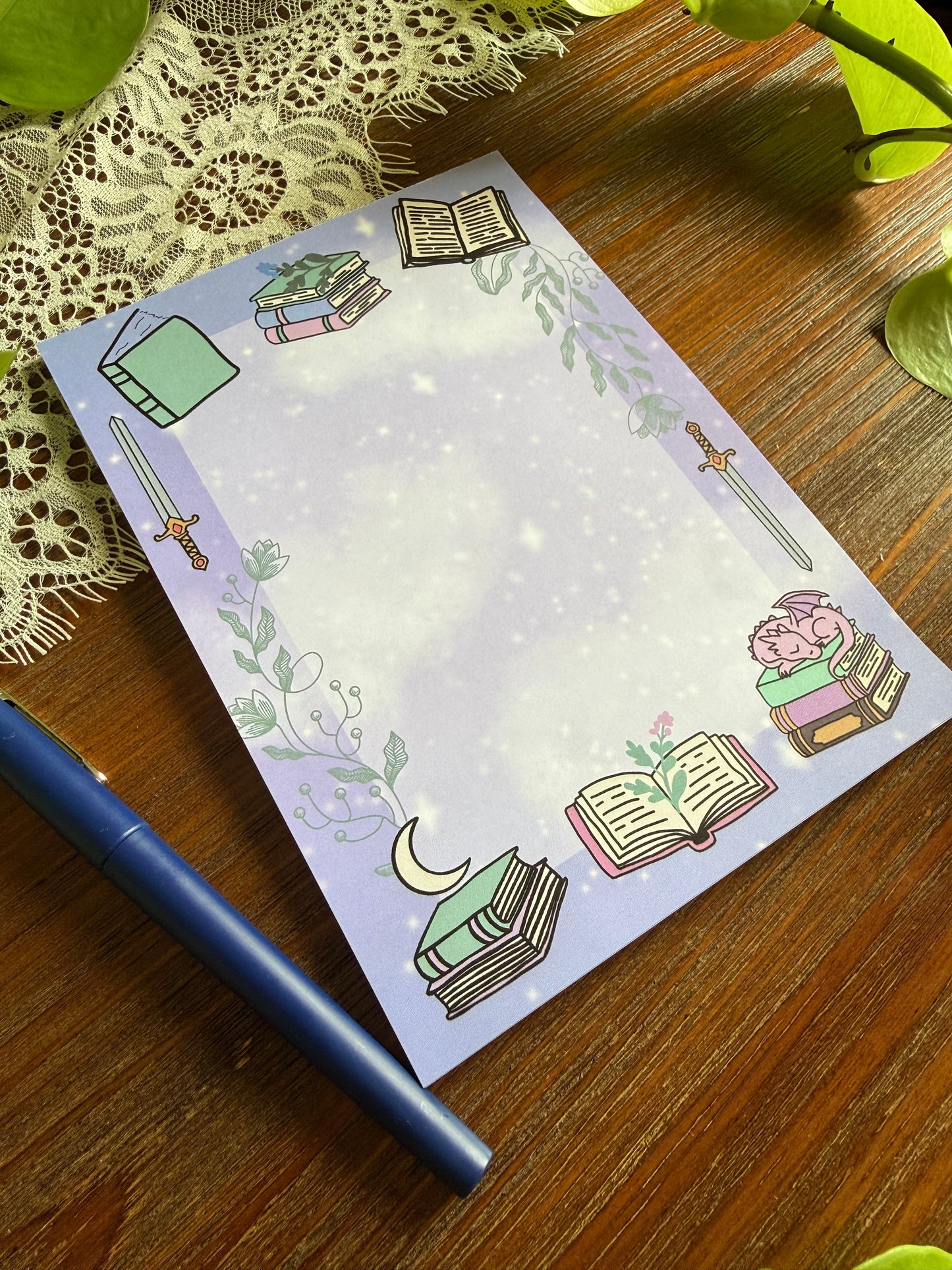 Fantasy Bookish Notepad
