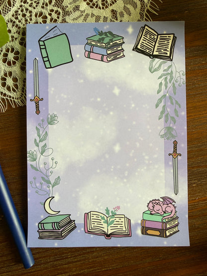 Fantasy Bookish Notepad