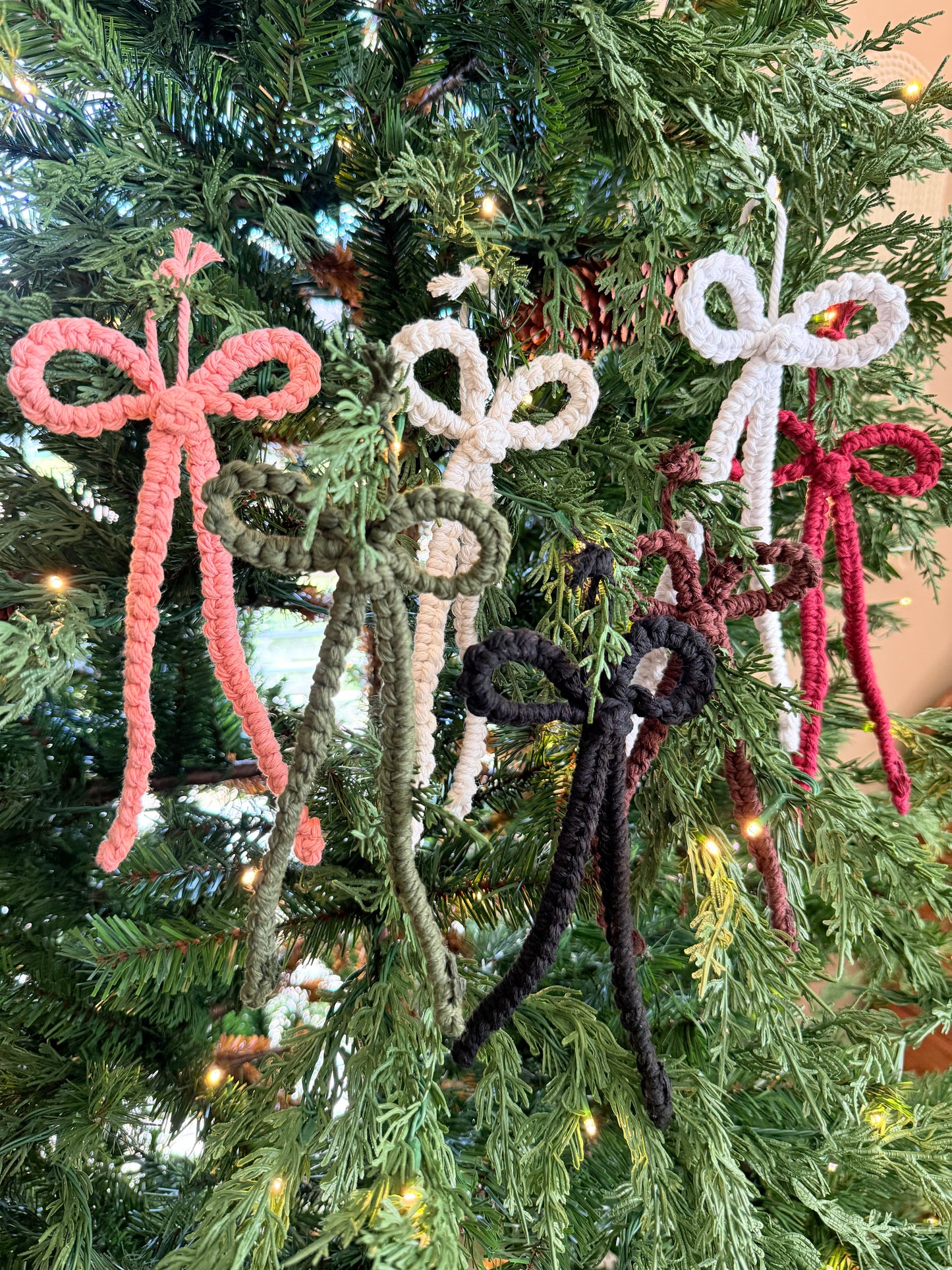 Macrame Bow Ornament
