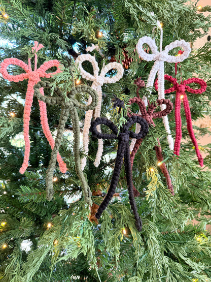 Macrame Bow Ornament