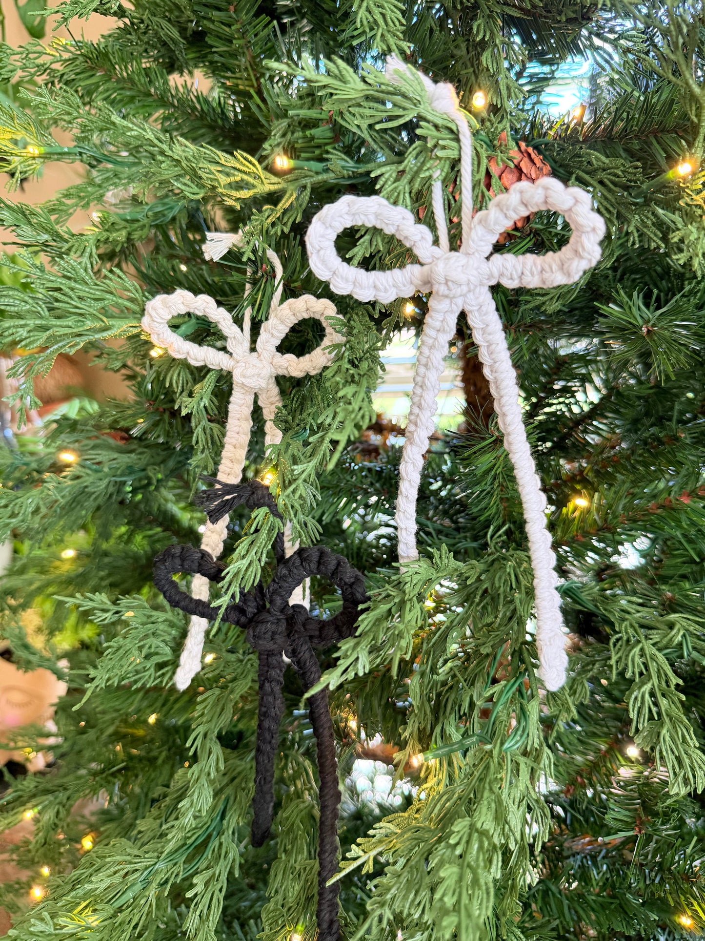 Macrame Bow Ornament