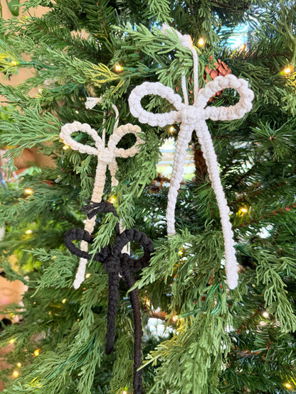 Macrame Bow Ornament