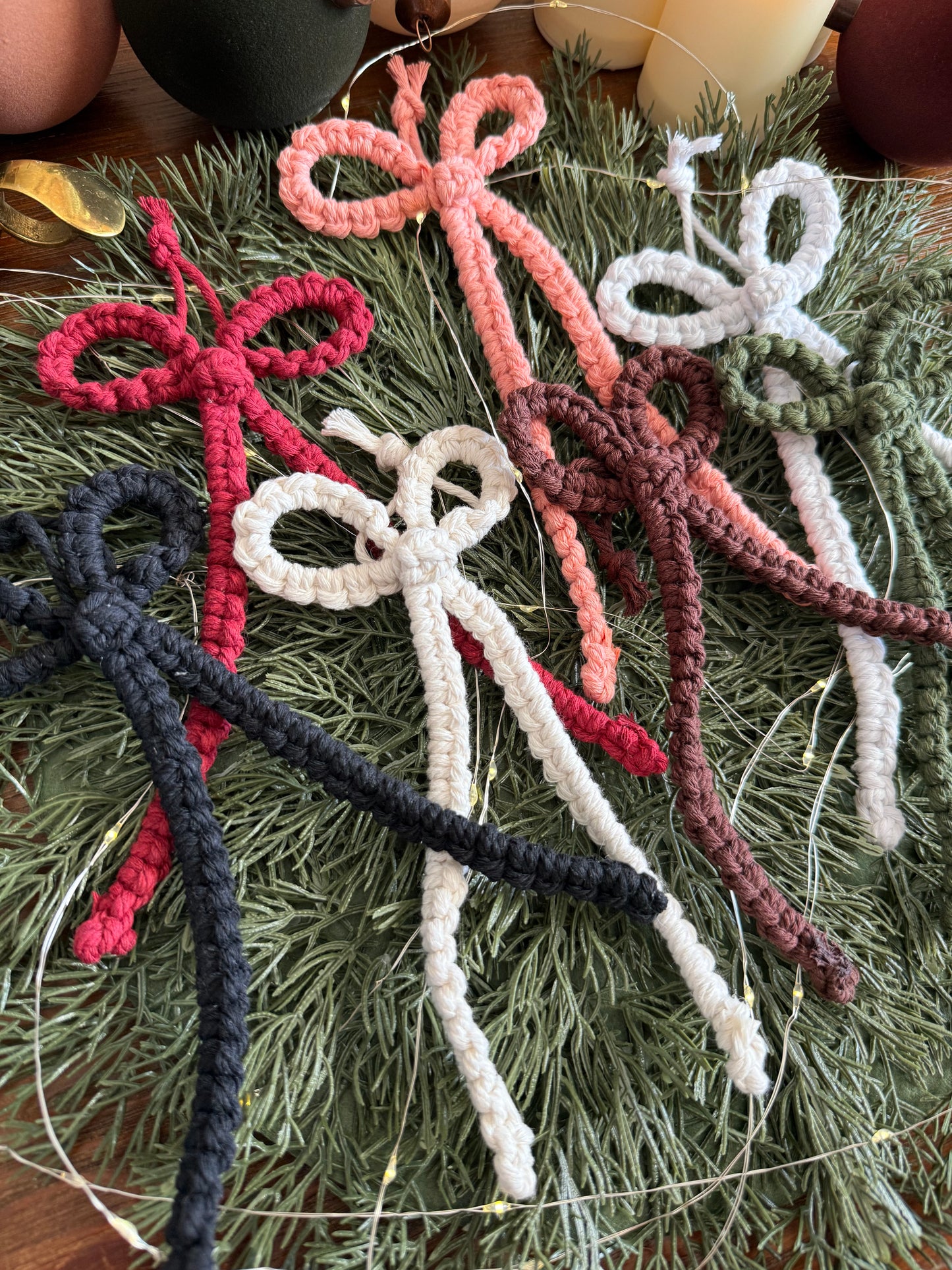 Macrame Bow Ornament