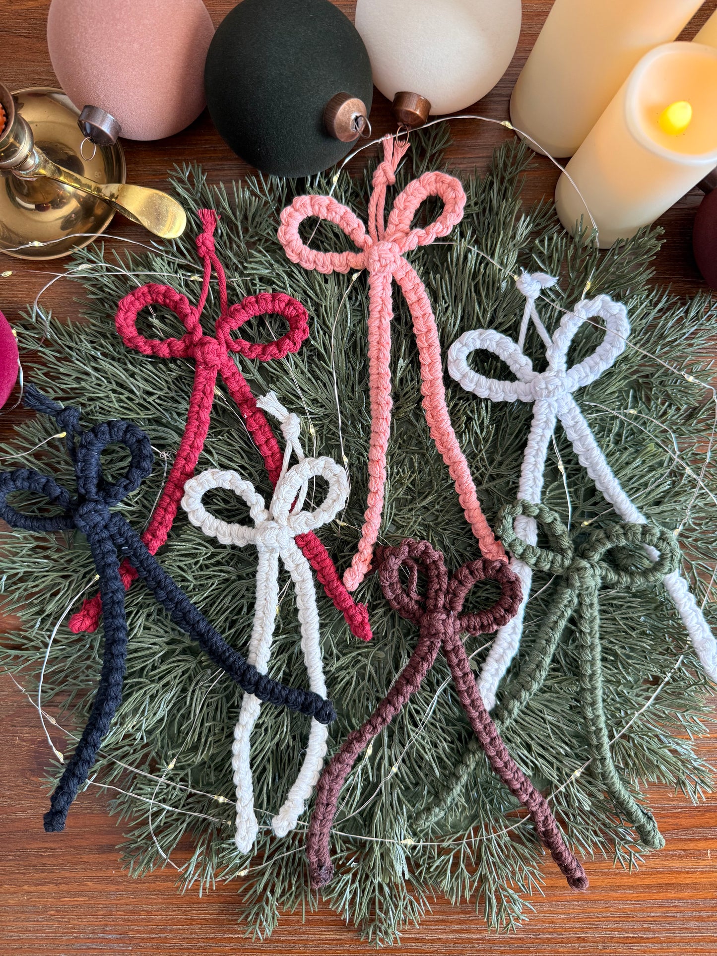 Macrame Bow Ornament