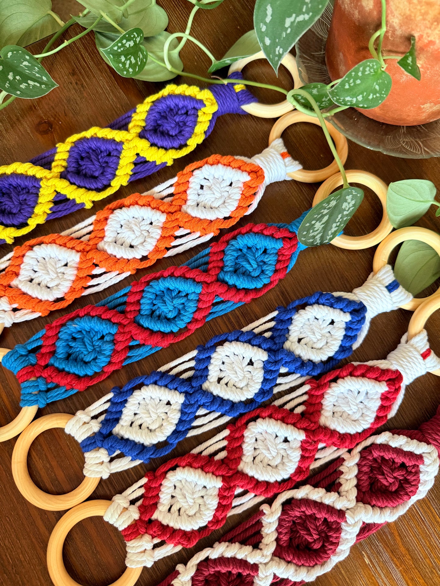 Coquette and Footballs Tea Towel and Towel Holder