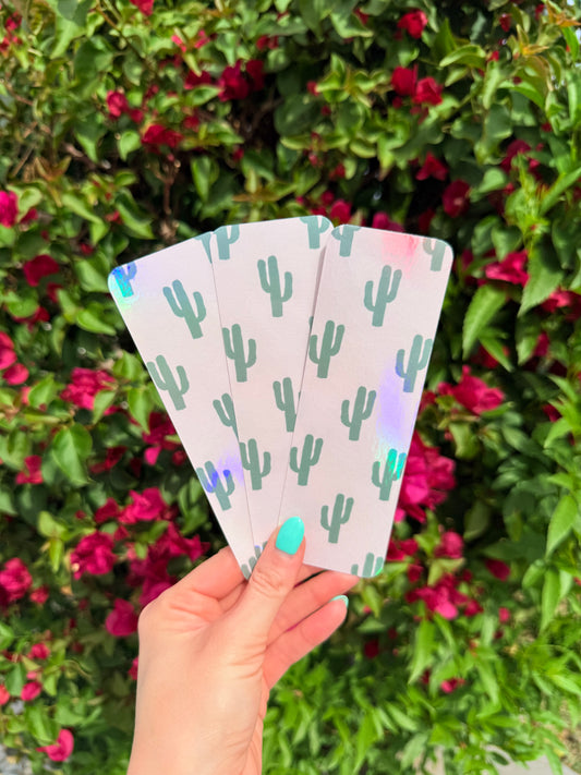 Pink Cactus Bookmark
