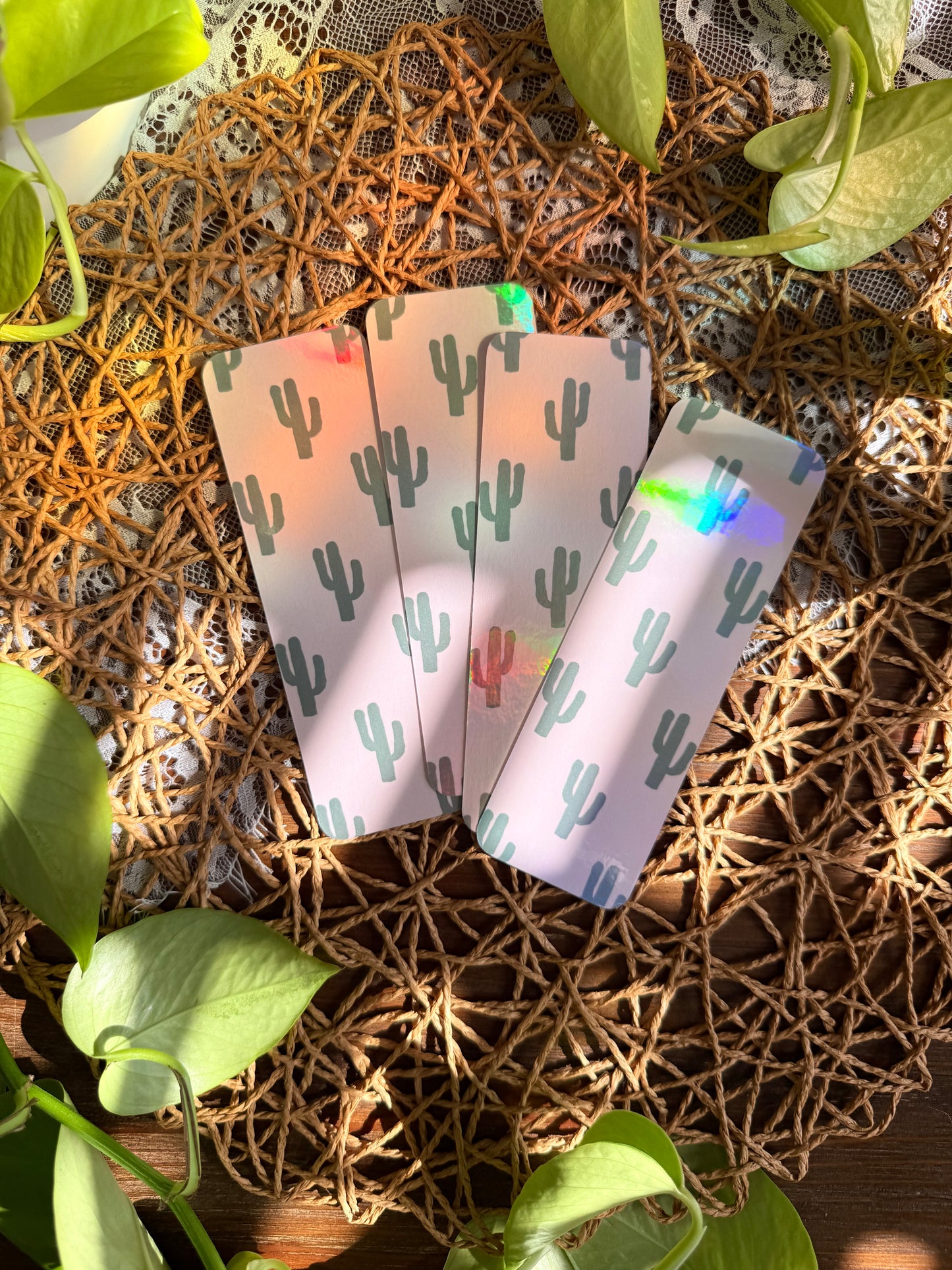 Pink Cactus Bookmark