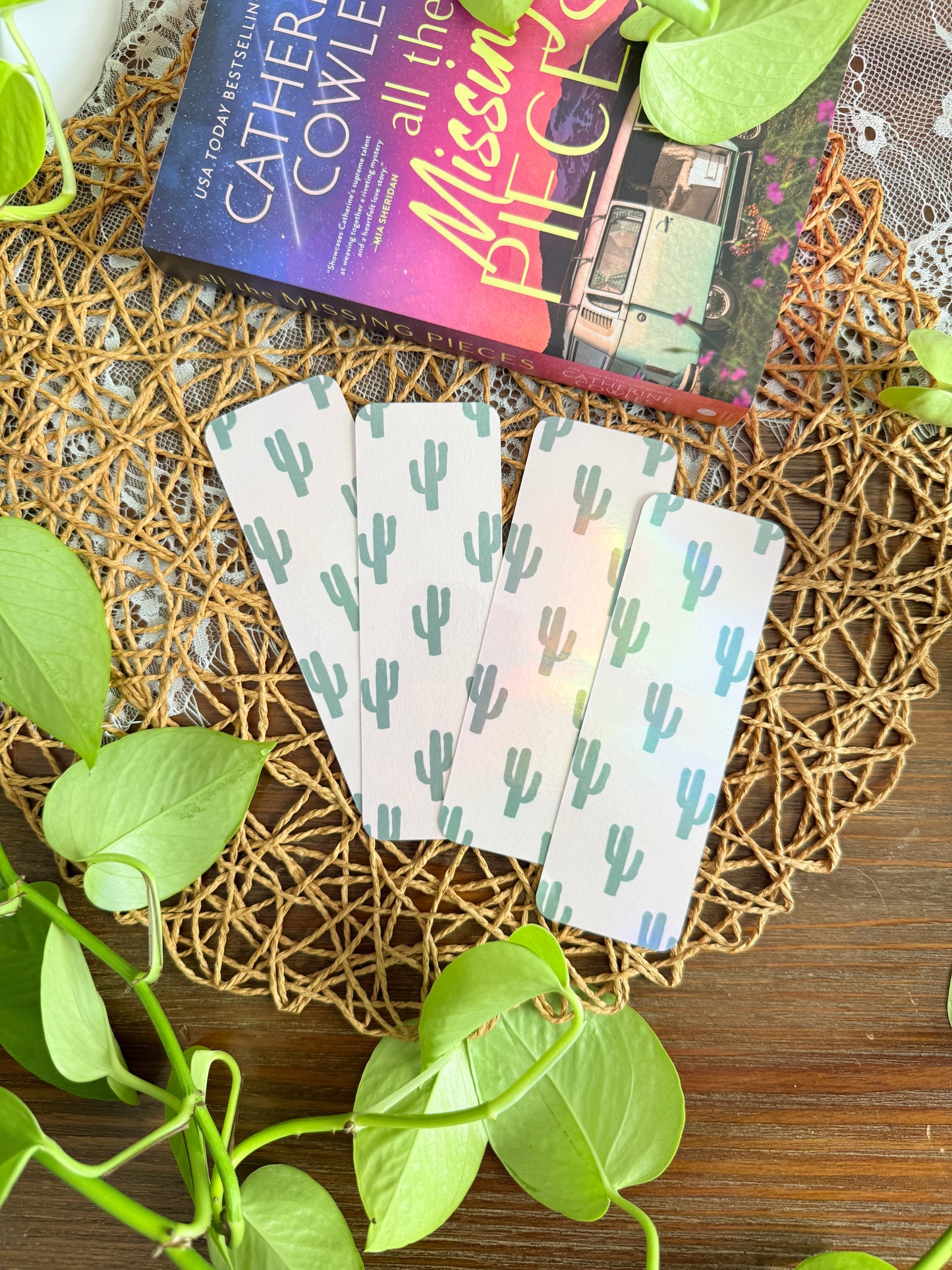 Pink Cactus Bookmark