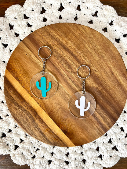 Cactus Acrylic Keychain