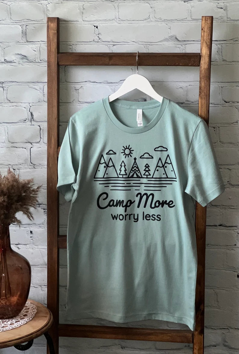 Camp More Worry Less Tee