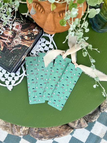 Camping and Reading Bookmark