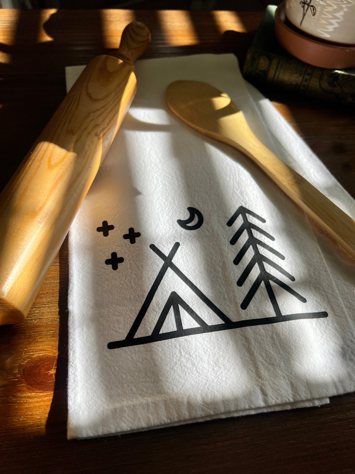 Camping Tea Towel