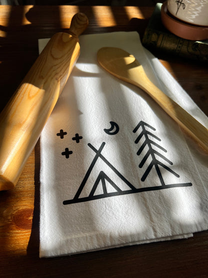 Camping Tea Towel