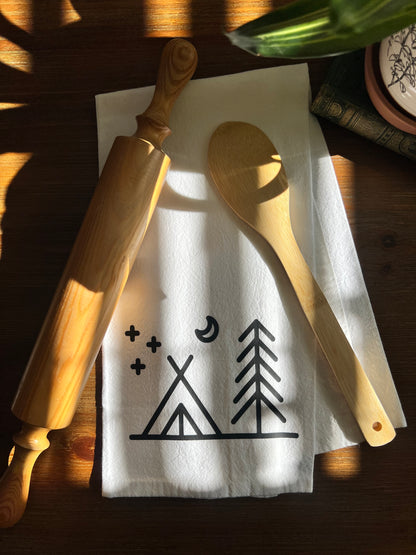 Camping Tea Towel