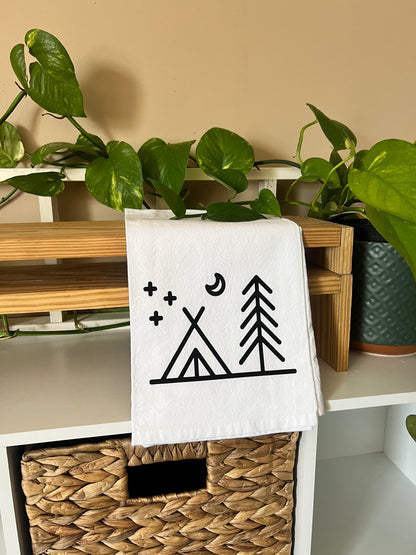 Camping Tea Towel