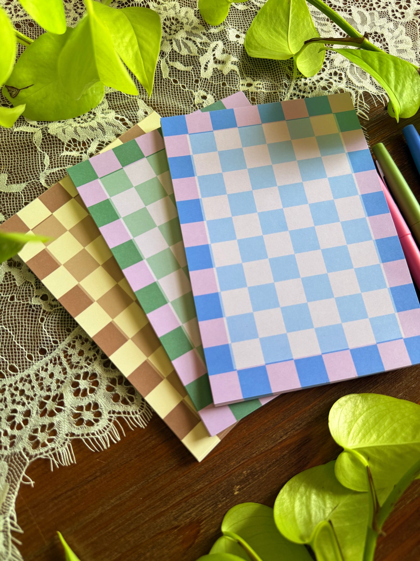 Checkered Notepad