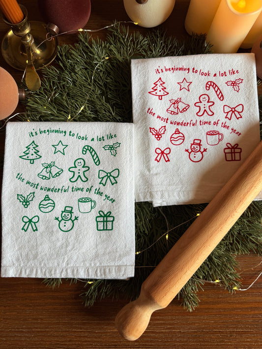 Christmas Tea Towel