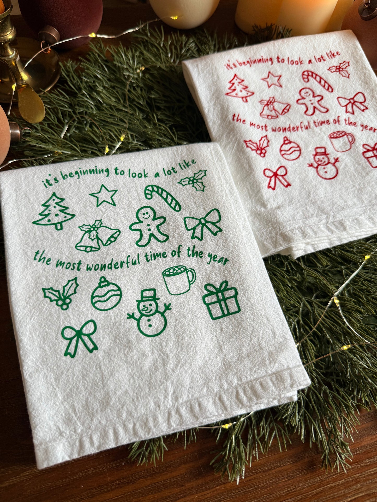 Christmas Tea Towel