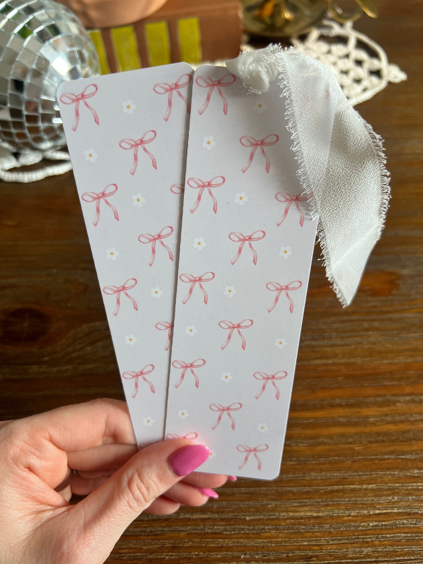 Coquette Bows Bookmark