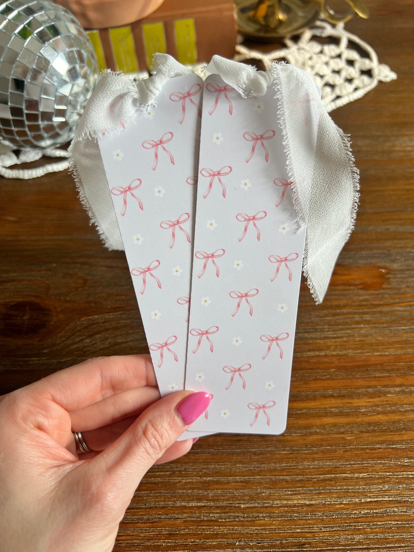Coquette Bows Bookmark