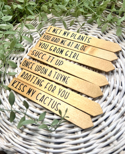 Funny Herb Plant Markers