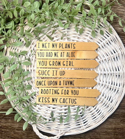 Funny Herb Plant Markers