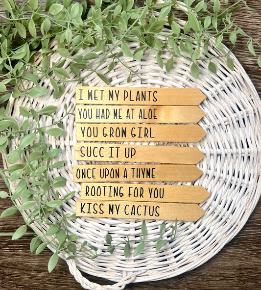 Funny Herb Plant Markers