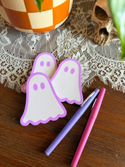 Pink Ghost Mini Notepad