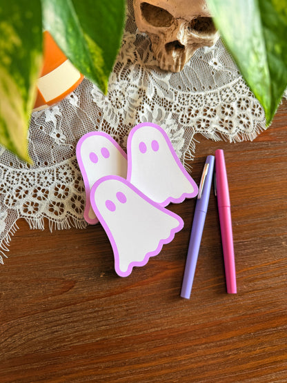 Pink Ghost Mini Notepad