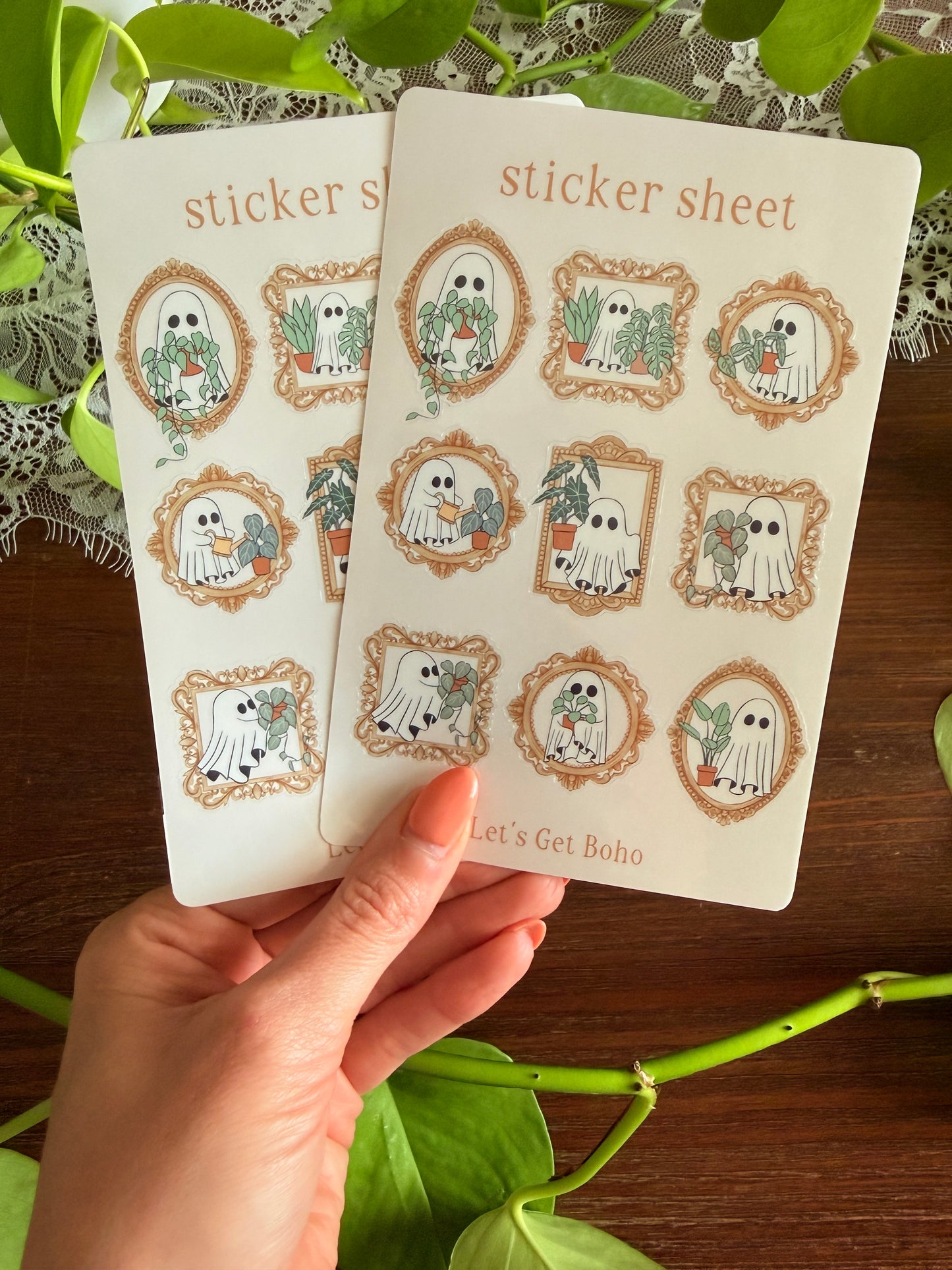 Vintage Ghosts Sticker Sheet