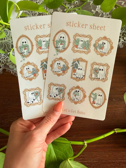 Vintage Ghosts Sticker Sheet