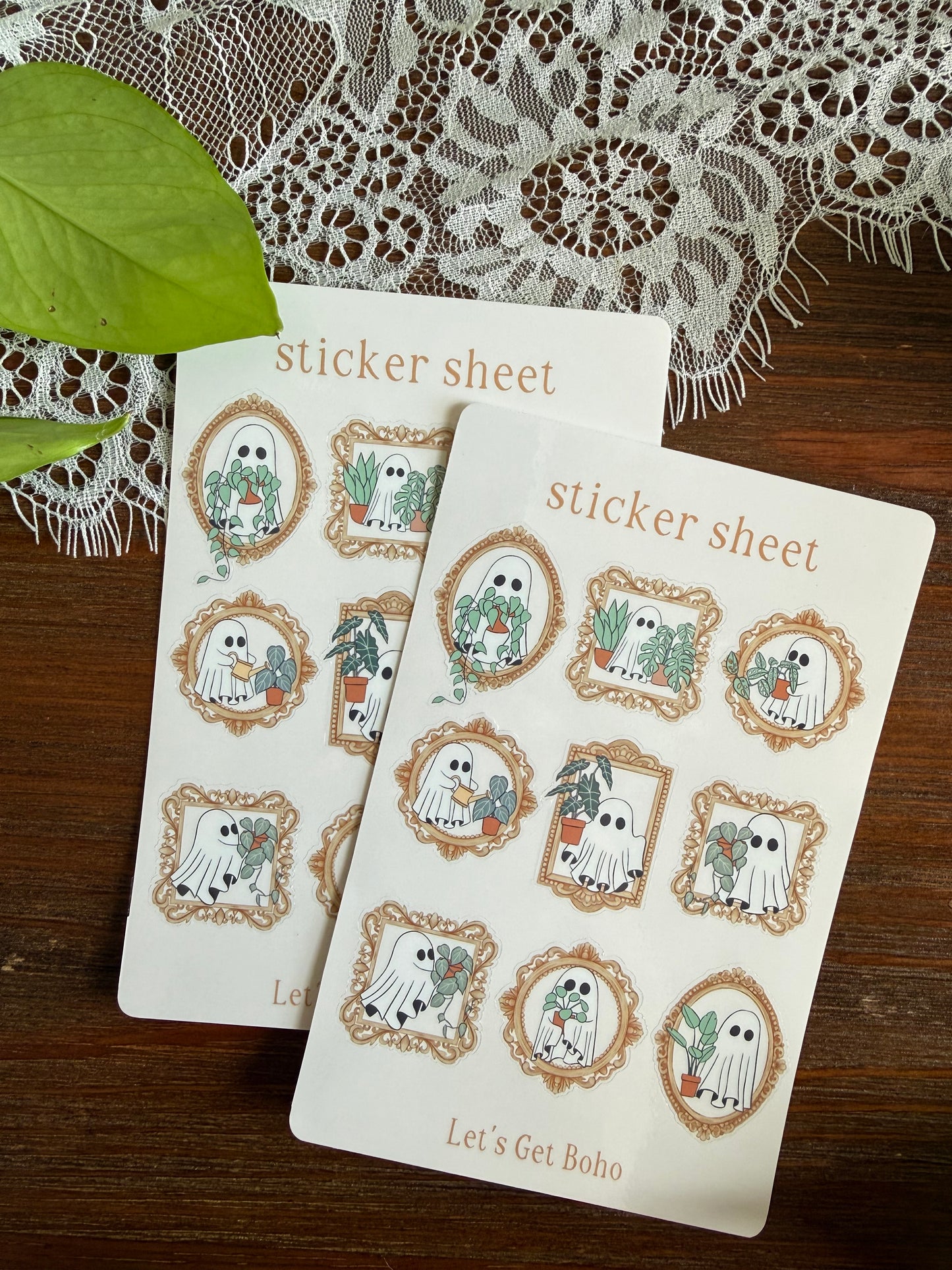 Vintage Ghosts Sticker Sheet