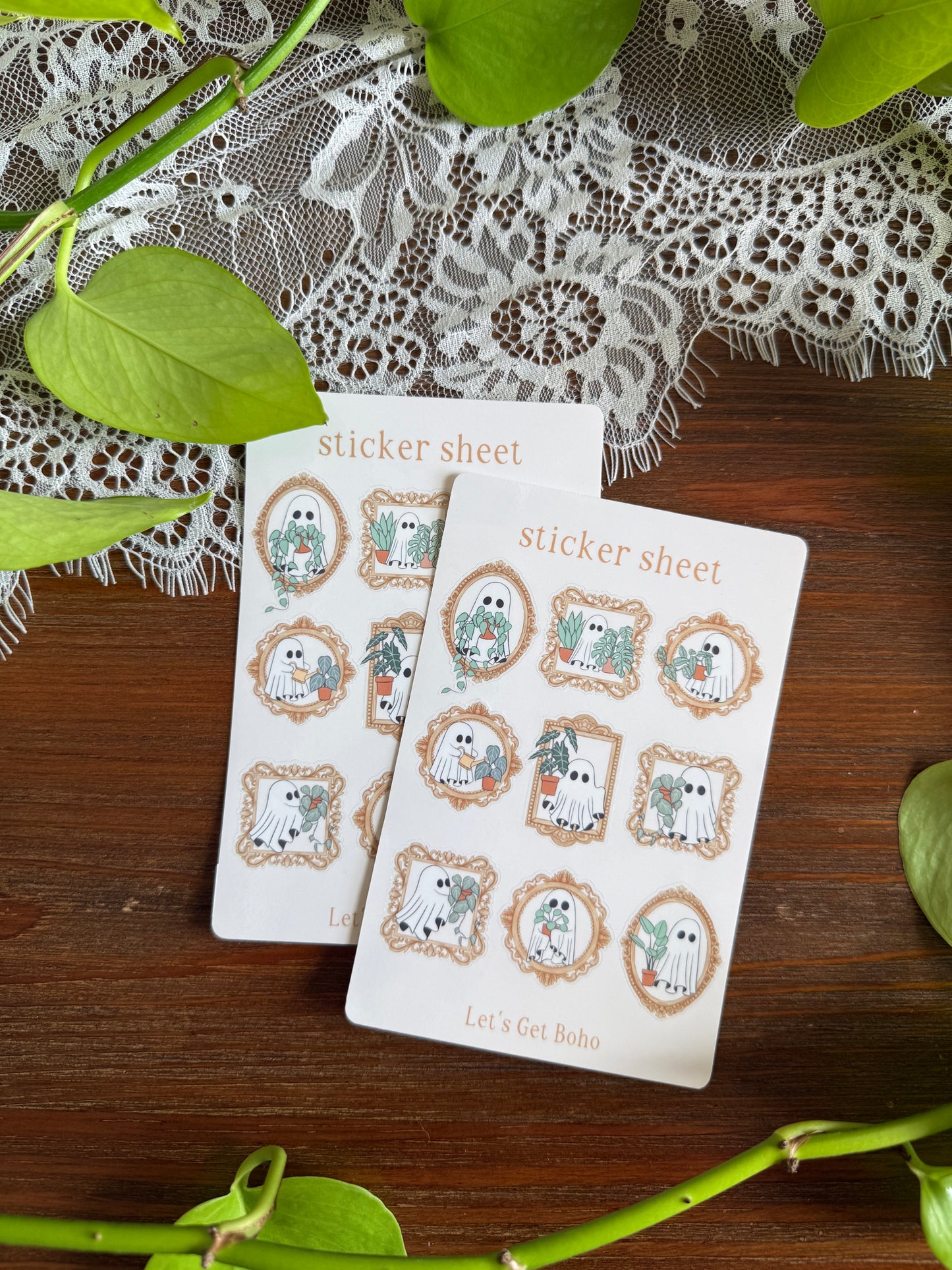 Vintage Ghosts Sticker Sheet