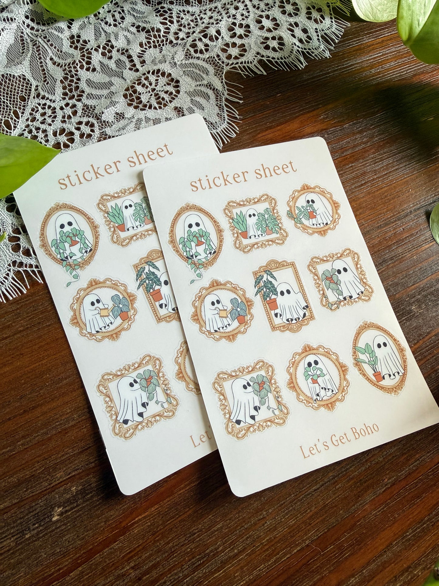 Vintage Ghosts Sticker Sheet