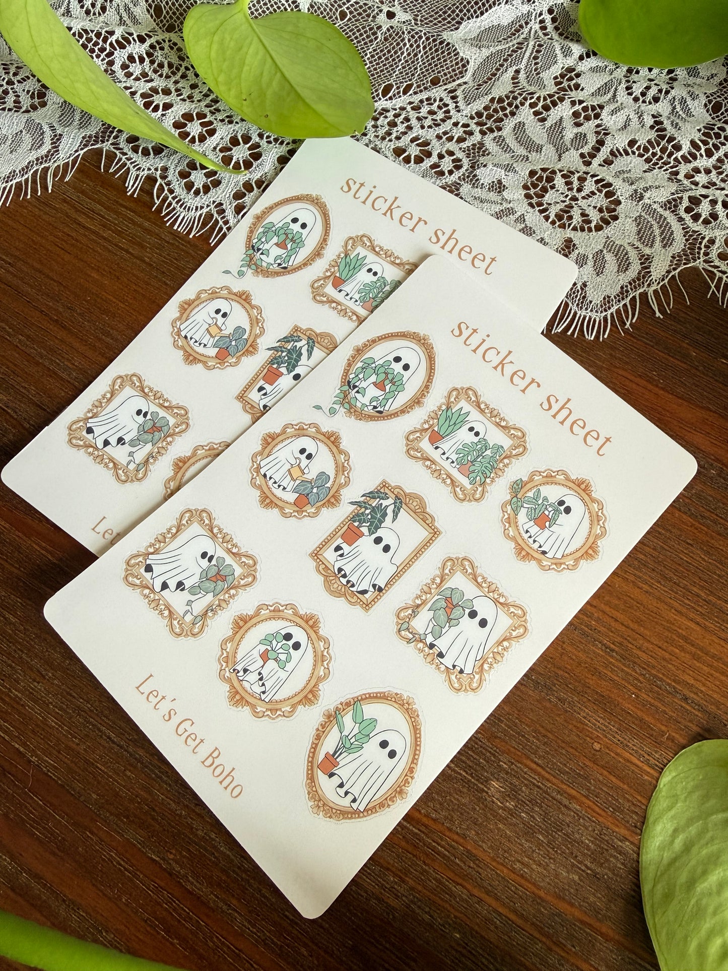 Vintage Ghosts Sticker Sheet