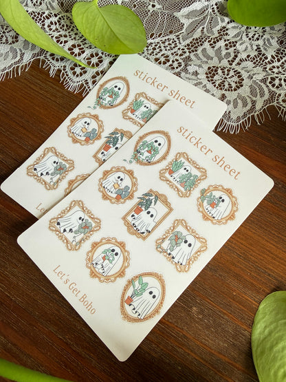 Vintage Ghosts Sticker Sheet